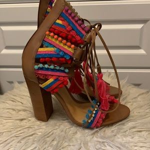 Schutz colorful block heel